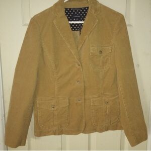 Lands End Women's Tan Corduroy Jacket
